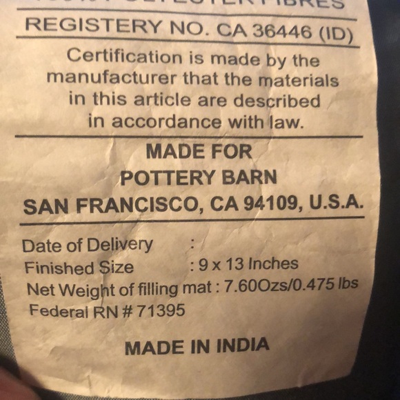 Sparkly Small Accent Pillow with Beads from Pottery Barn San Francisco, Ca. - Picture 9 of 9